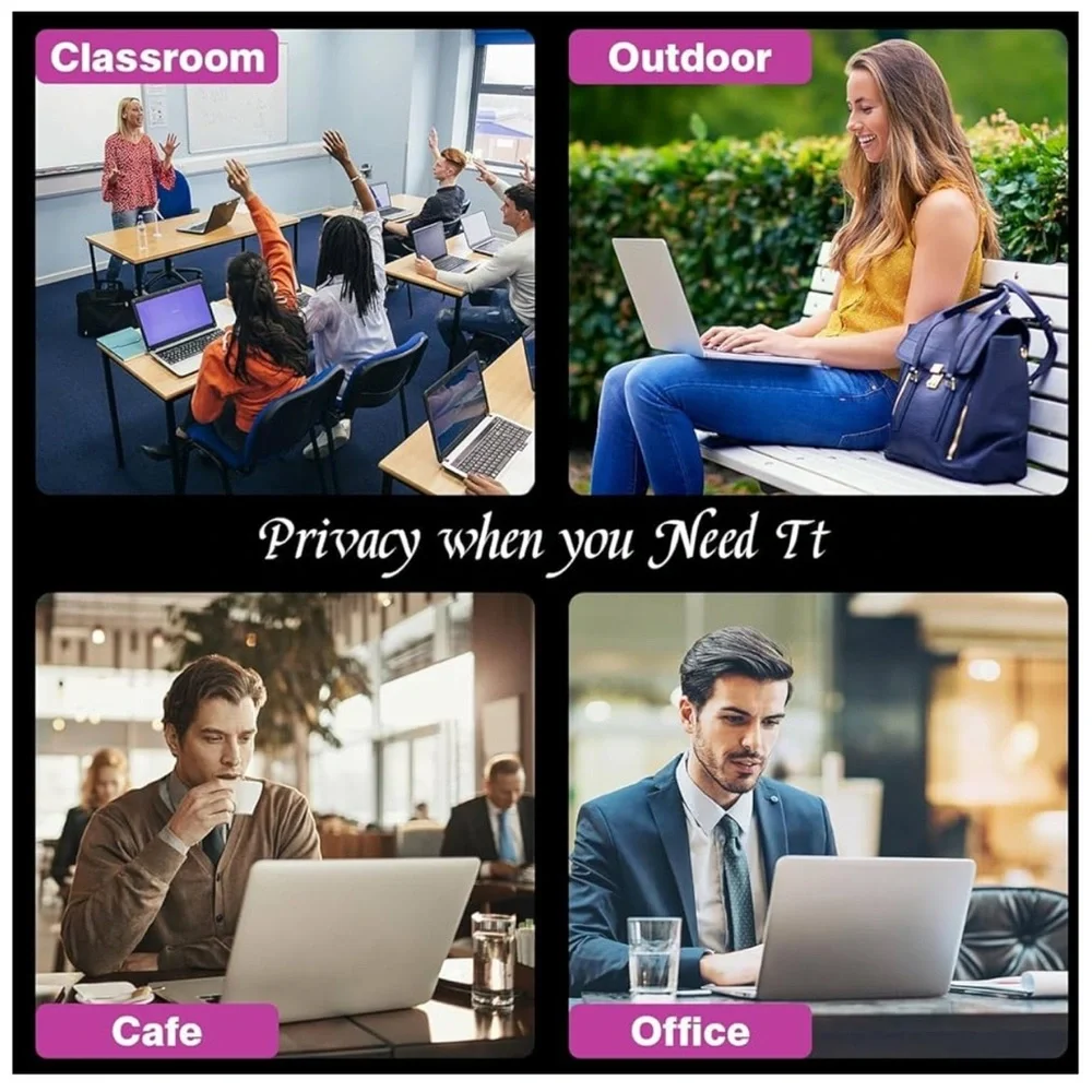 PYS Magnetic Laptop Privacy Screen 16 Inch 16:10 Ratio Screen Privacy Shield,